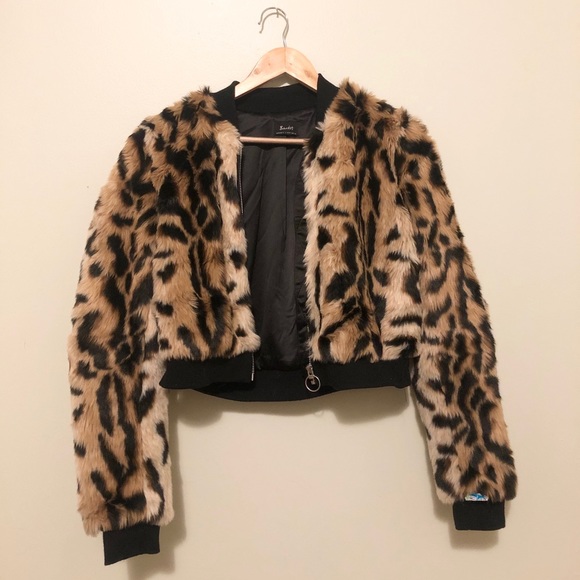 SOLD Bardot Leopard Short Coat XS - Picture 1 of 4
